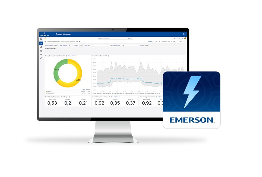 La nueva solución de Emerson reduce los costos de energía y las emisiones de carbono para fabricantes